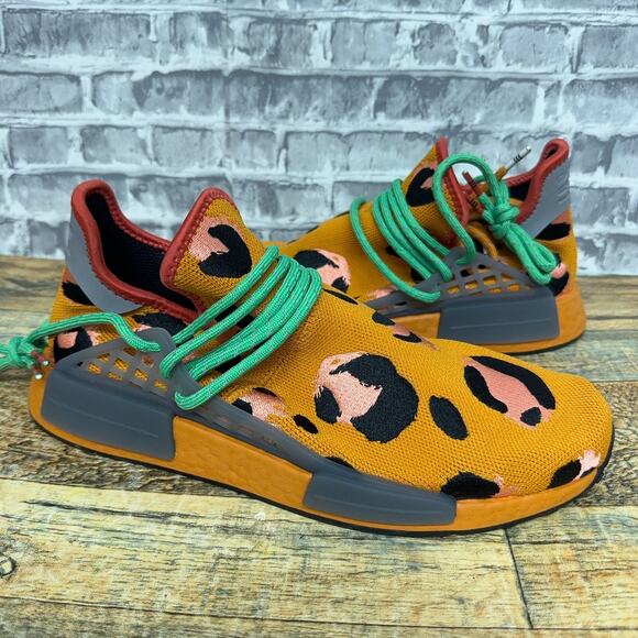 Adidas X Pharrell Williams Human Race NMD Animal Print GZ4439 Mens Size 10 New - Picture 2 of 7